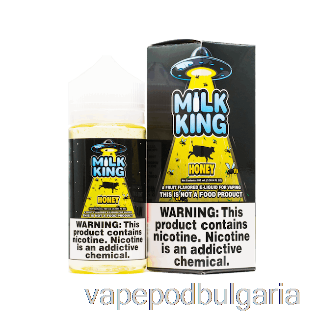 Vape 10000 Дръпки мед - Milk King - 100ml 3mg